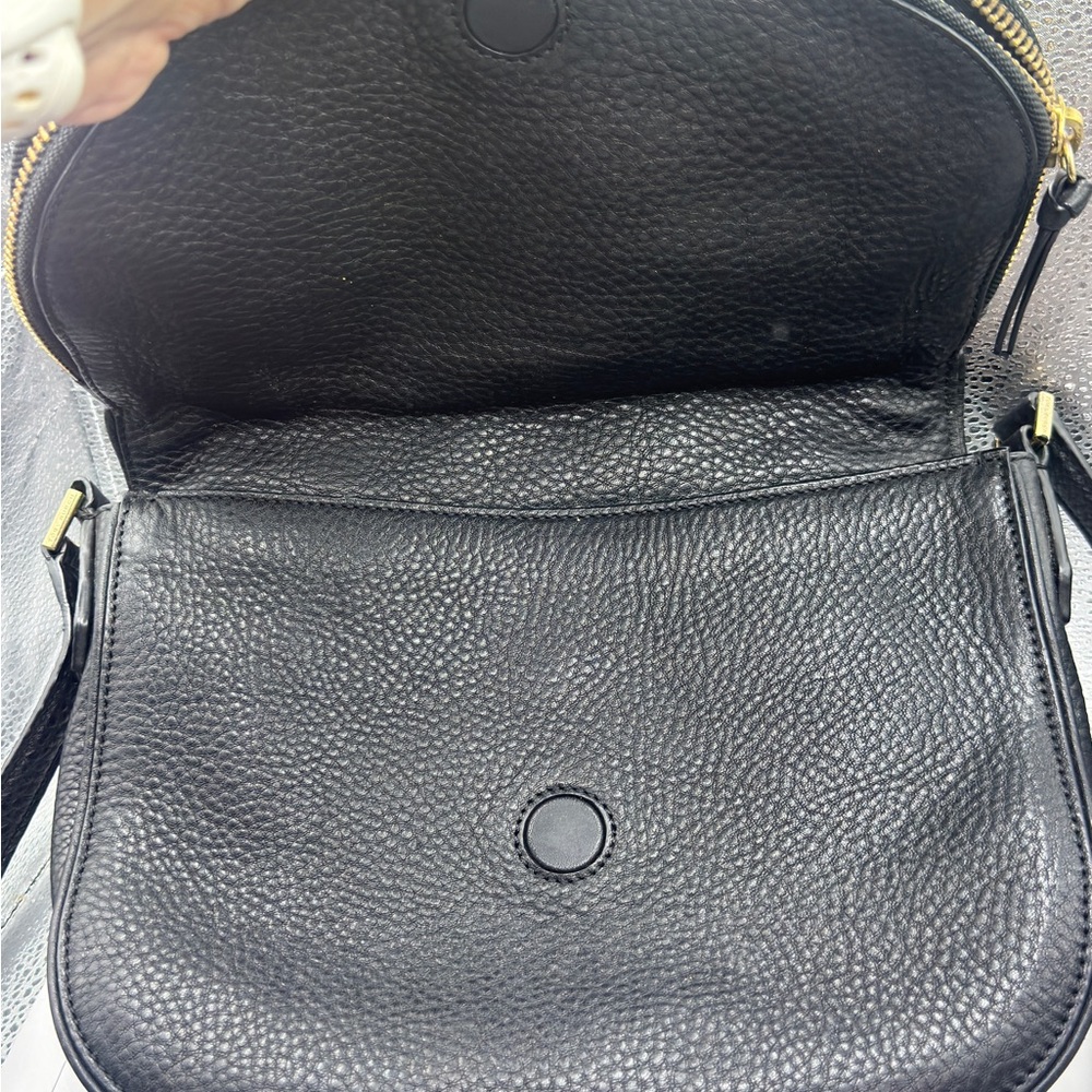 Tory Burch Black Leather Crossbody Bag, Like New - Picture 2 of 8